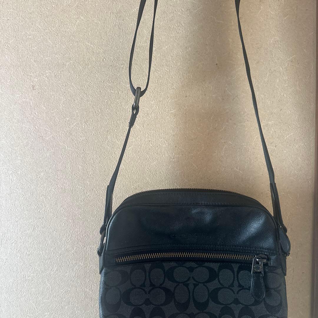 コーチ ショルダーバッグ ブラック　長財布　2点セット