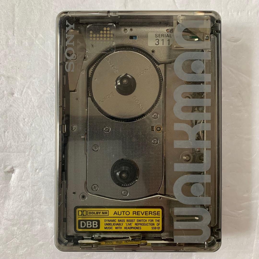 ジャンク SONY ソニー WM-504 ウォークマン スケルトン 壊れています