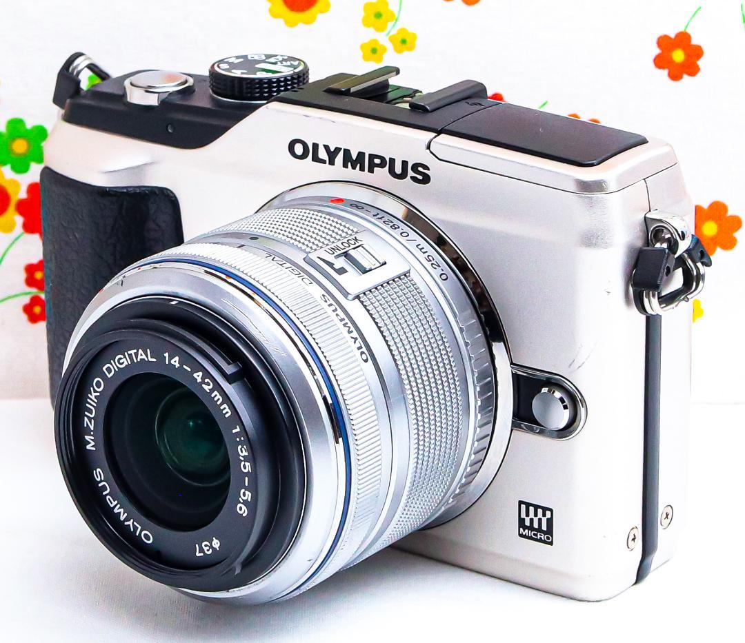 オリンパス PEN E-PL2☆人気機種☆スマホに転送☆シャンパンゴールド