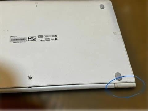 LG gramLG15Z96 中古　英字キー