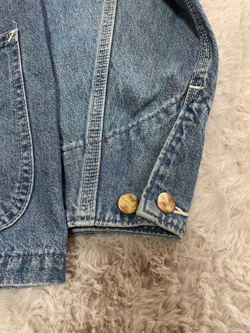 80s 90s USA製 Carhartt デニム カバーオール