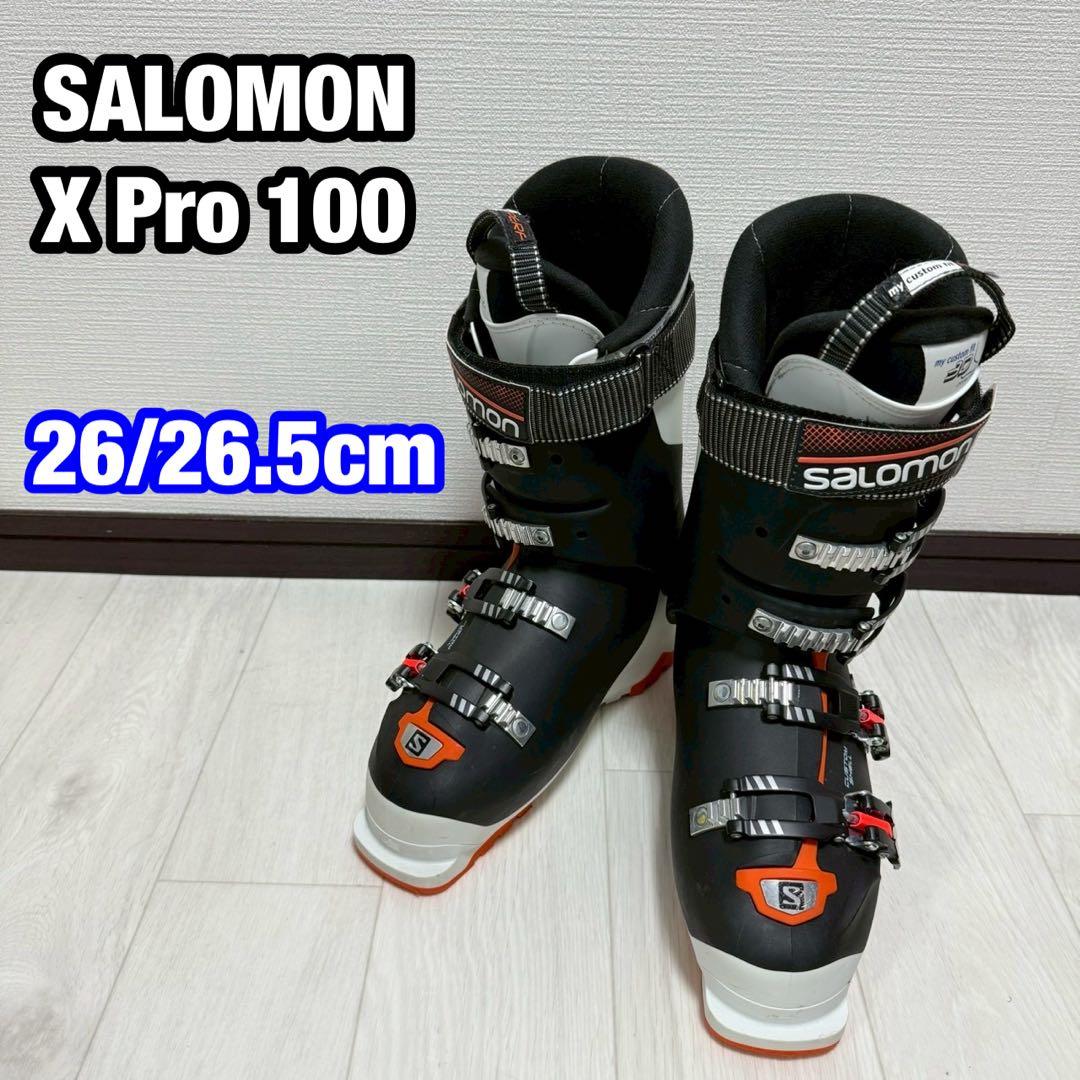 【美品】SALOMONサロモン X Pro 100 スキーブーツ 26 26.5