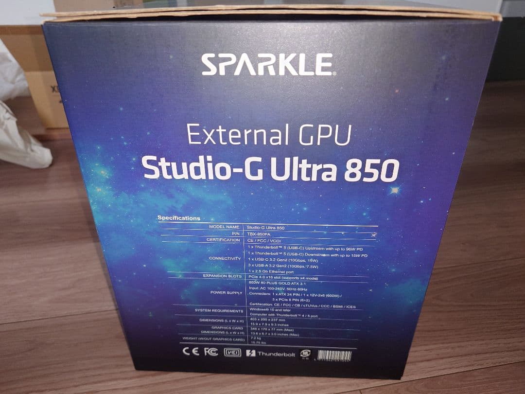 SPARKLE eGPUBOX Studio-G Ultra 850[中古]