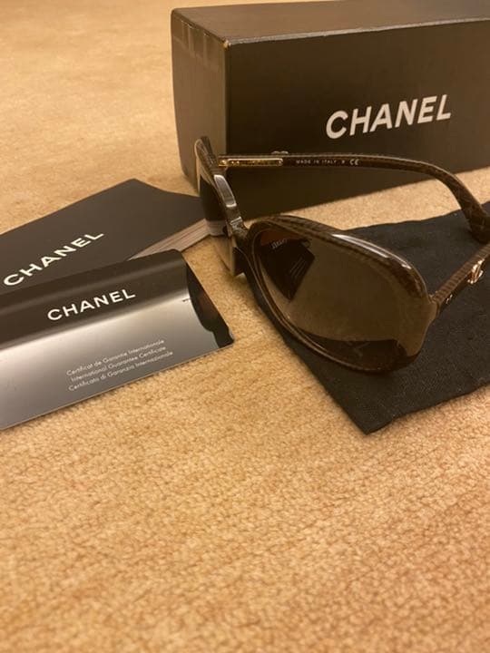 【CHANEL】ココマーク サングラス ブラウン 5244-A マトラッセ