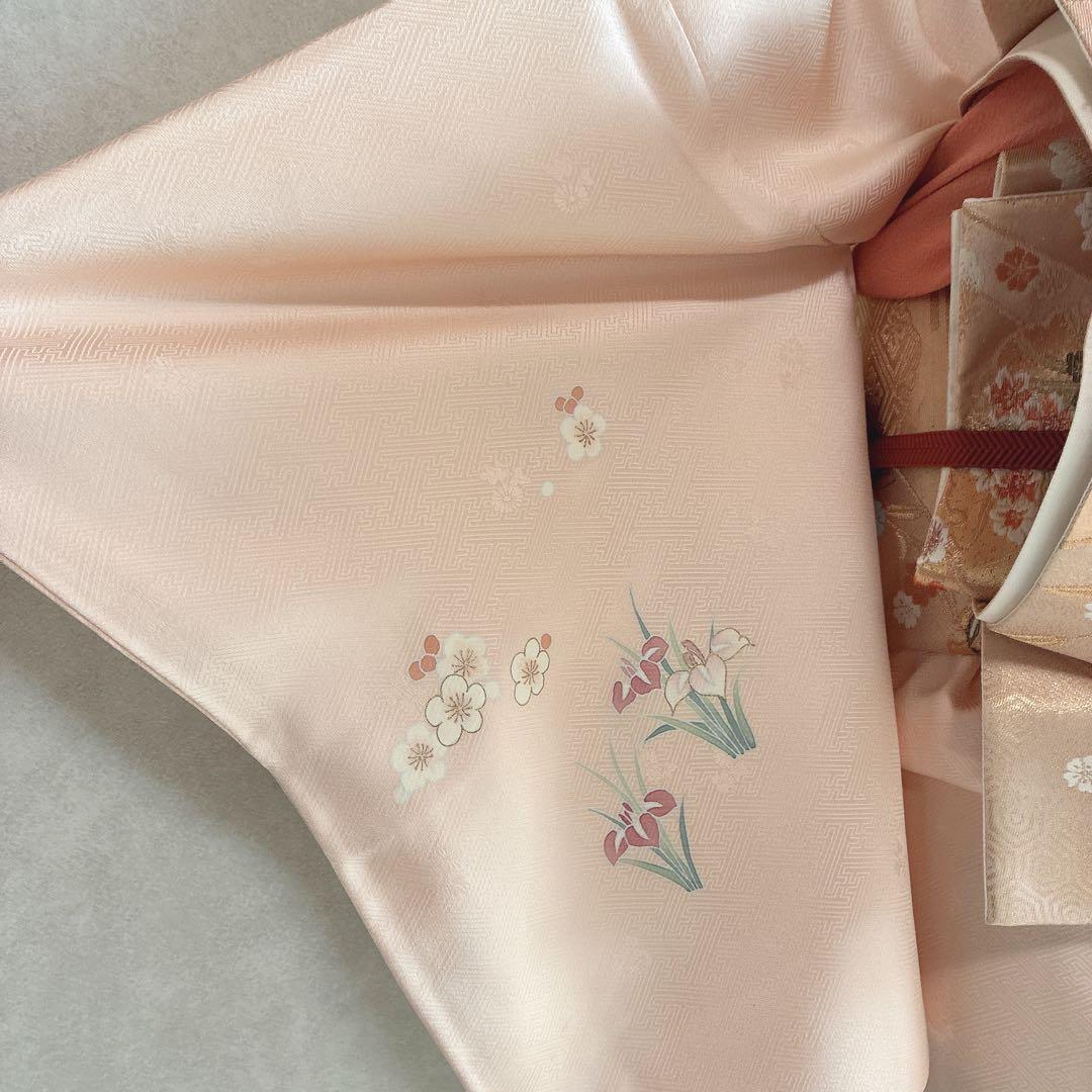 訪問着　フルセット　着物　正絹　トールサイズ　友禅　ほんのり雅　入学式　J7