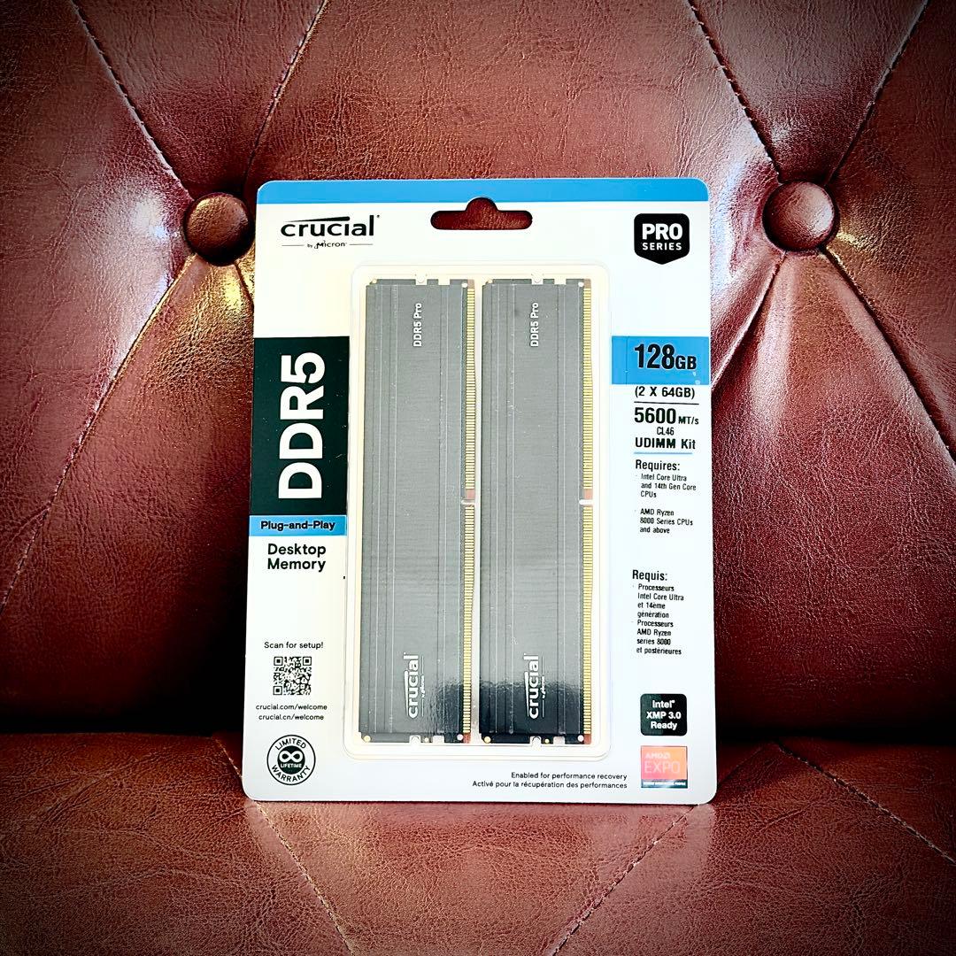 【新品】Crucial Pro DDR5-5600 128GB×2 256GB