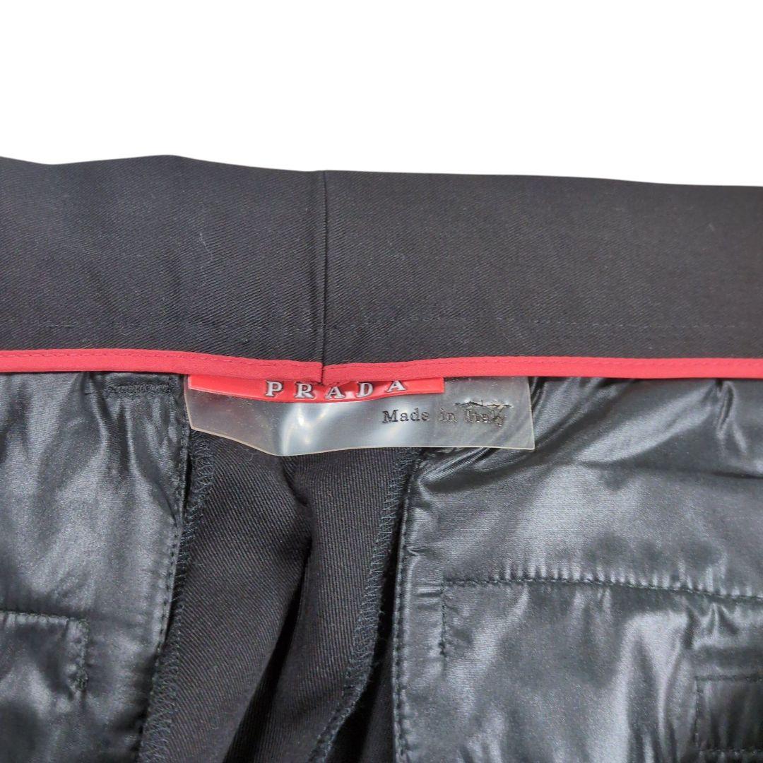 【美品】PRADA SPORT ジップスリット ロングトラウザーズパンツ