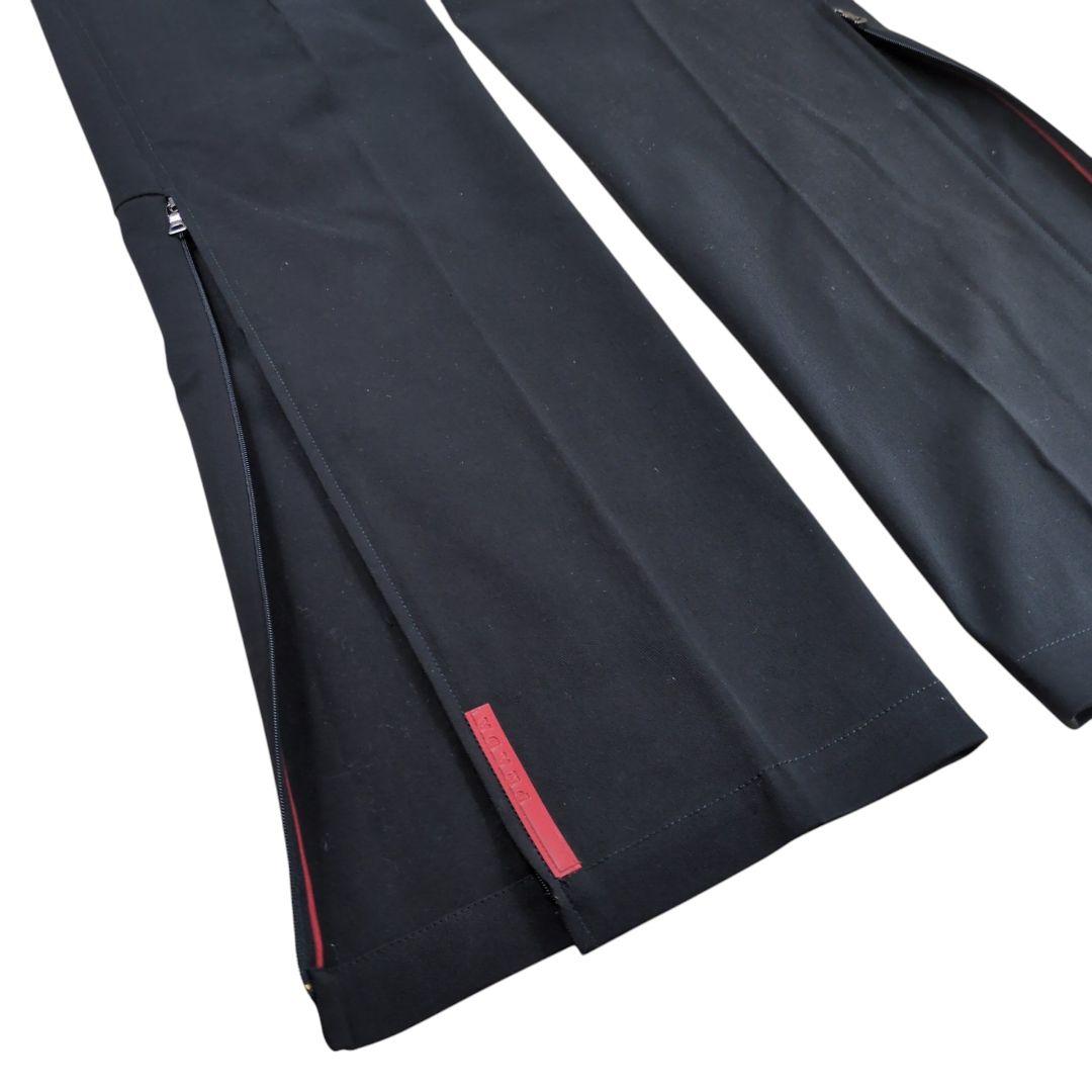 【美品】PRADA SPORT ジップスリット ロングトラウザーズパンツ