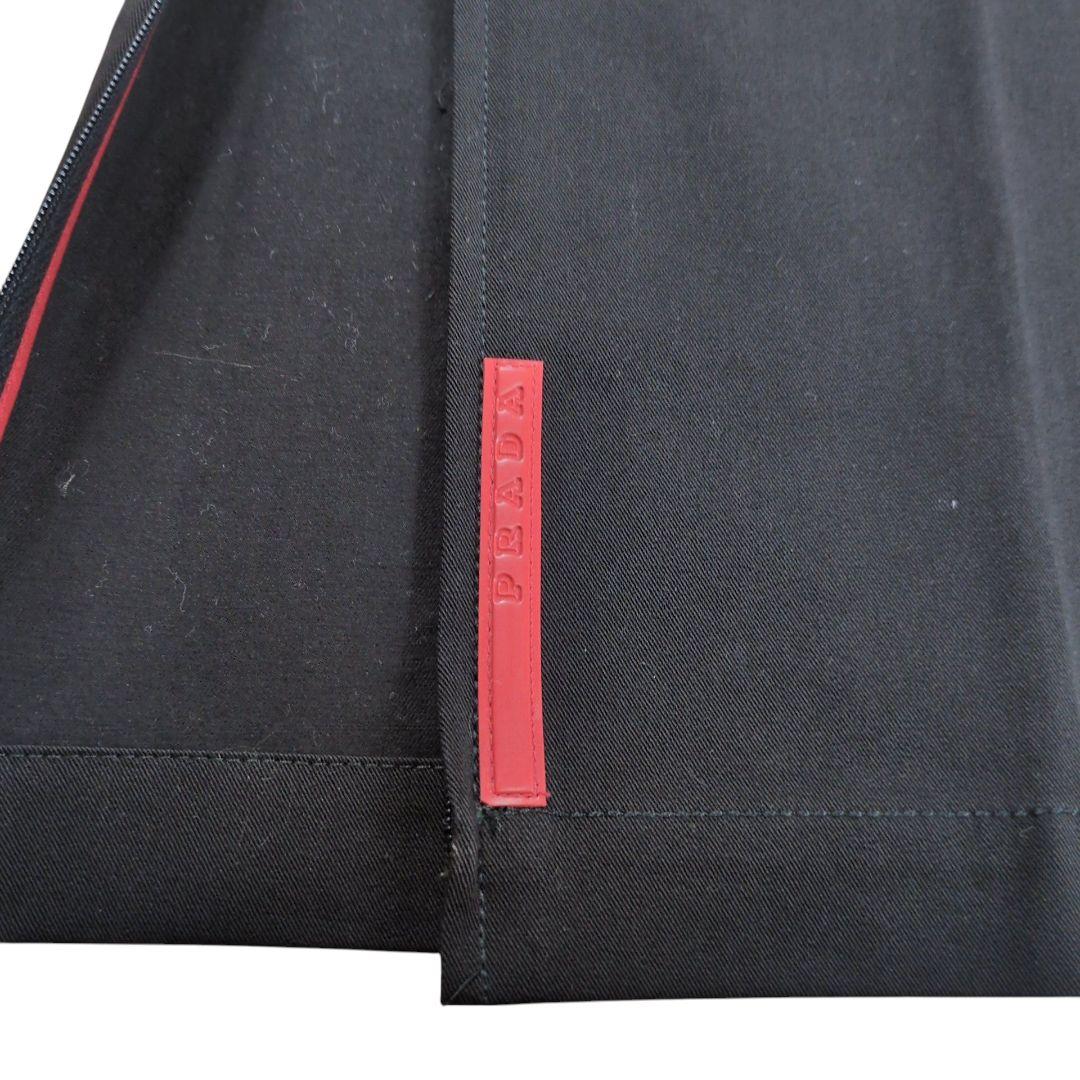 【美品】PRADA SPORT ジップスリット ロングトラウザーズパンツ