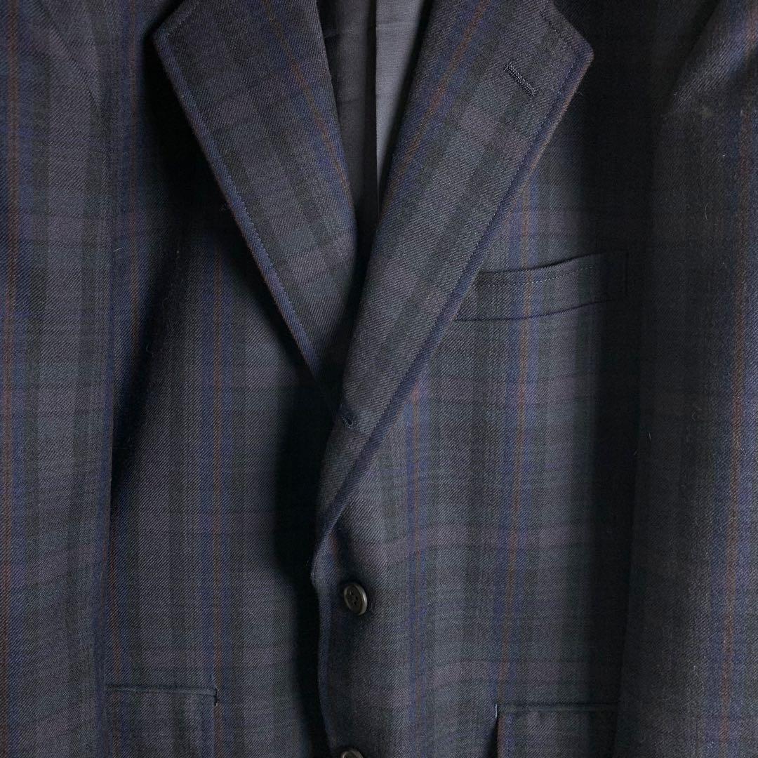 テーラードジャケット　マイクロウインドウペン　ダークカラー　J.PRESS　美品