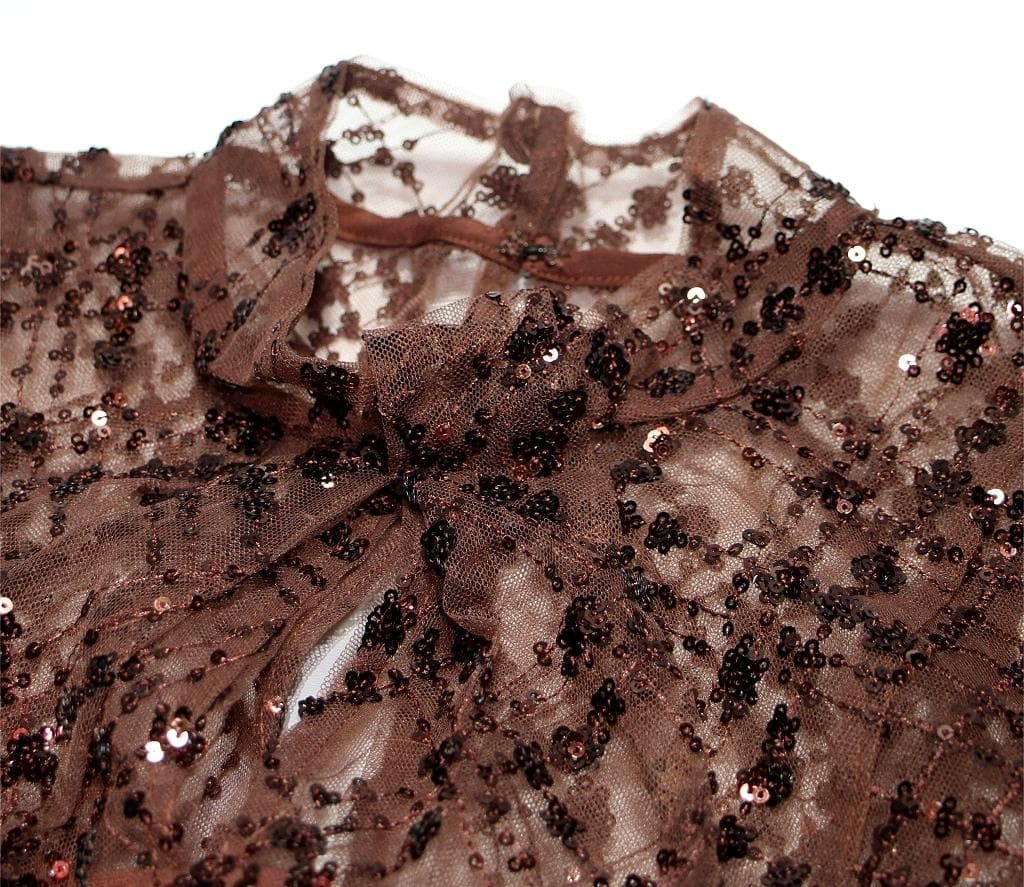 ＼*／様 セルフポートレイト ワンピース スパンコール UK8 未使用 Sequ