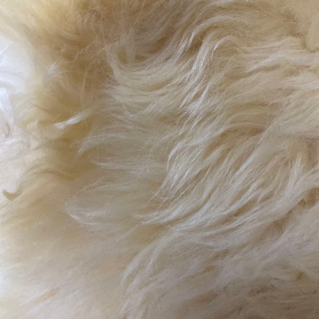 シープスキンマット【クリーム色】羊毛製