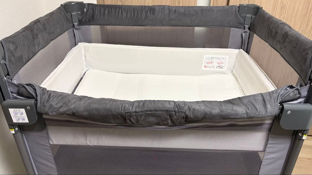Aprica アップリカ ベビーベッド ココネル エアープラスAB グレー