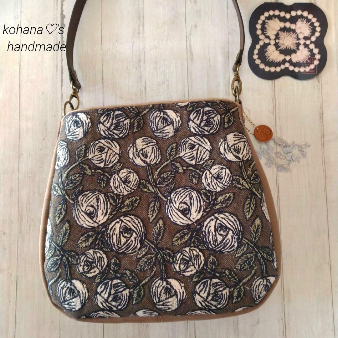 ❀再販❀ハンドメイドஐ..ラウンドショルダーバッグ∂бミナペルホネン⚮̈