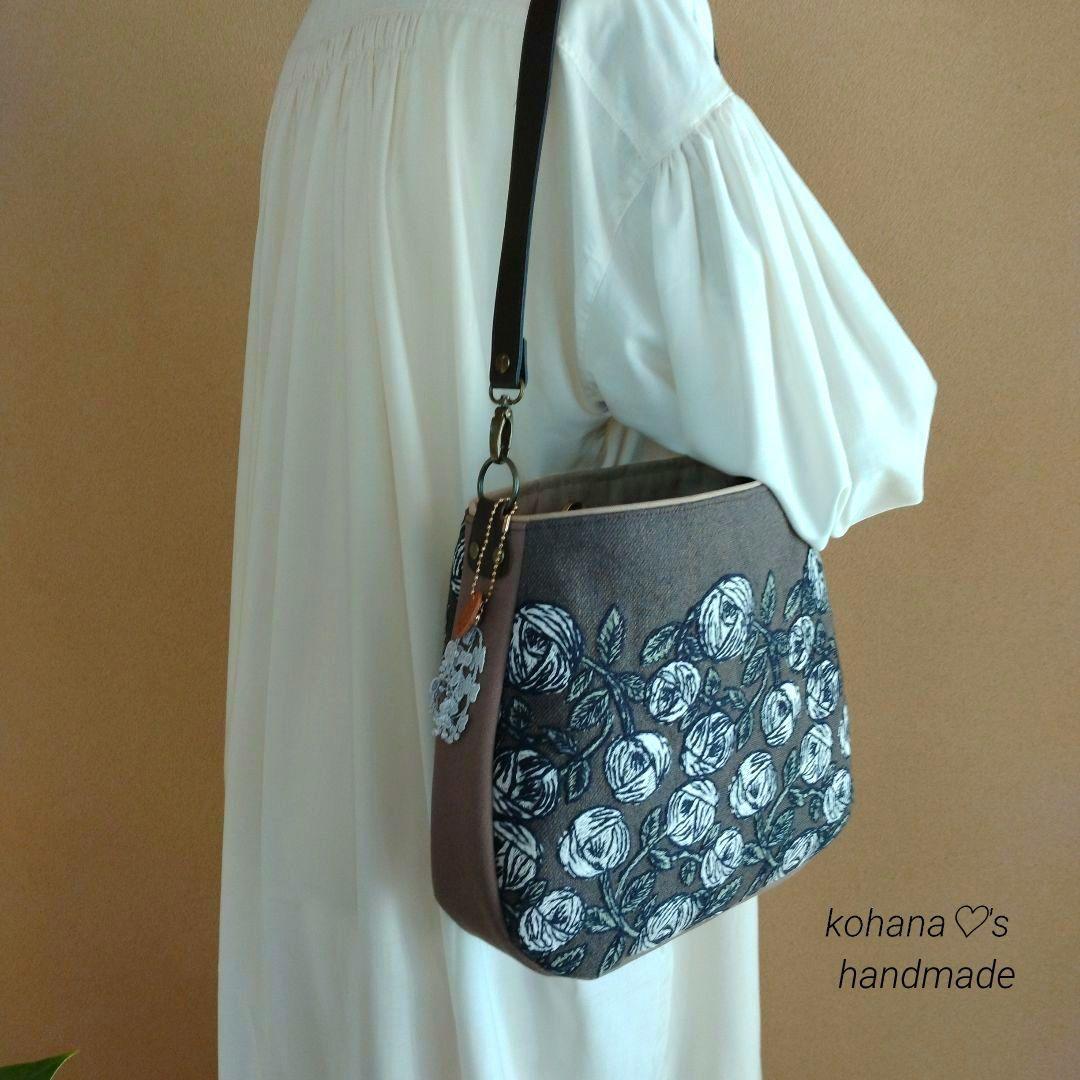 ❀再販❀ハンドメイドஐ..ラウンドショルダーバッグ∂бミナペルホネン⚮̈