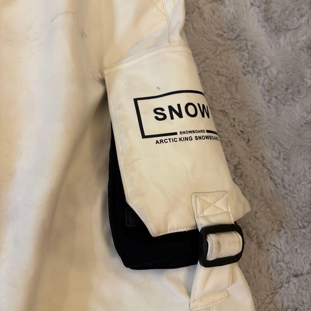 スノーボードウェア　セットアップ　上下　ブラック/ホワイト　男女兼用