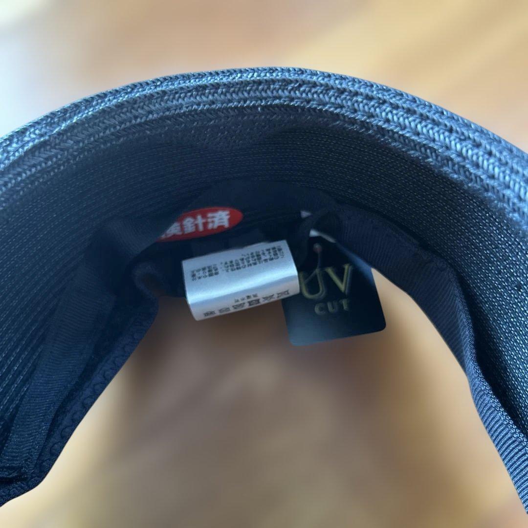 アシーナニューヨーク　ブラック麦わら帽子