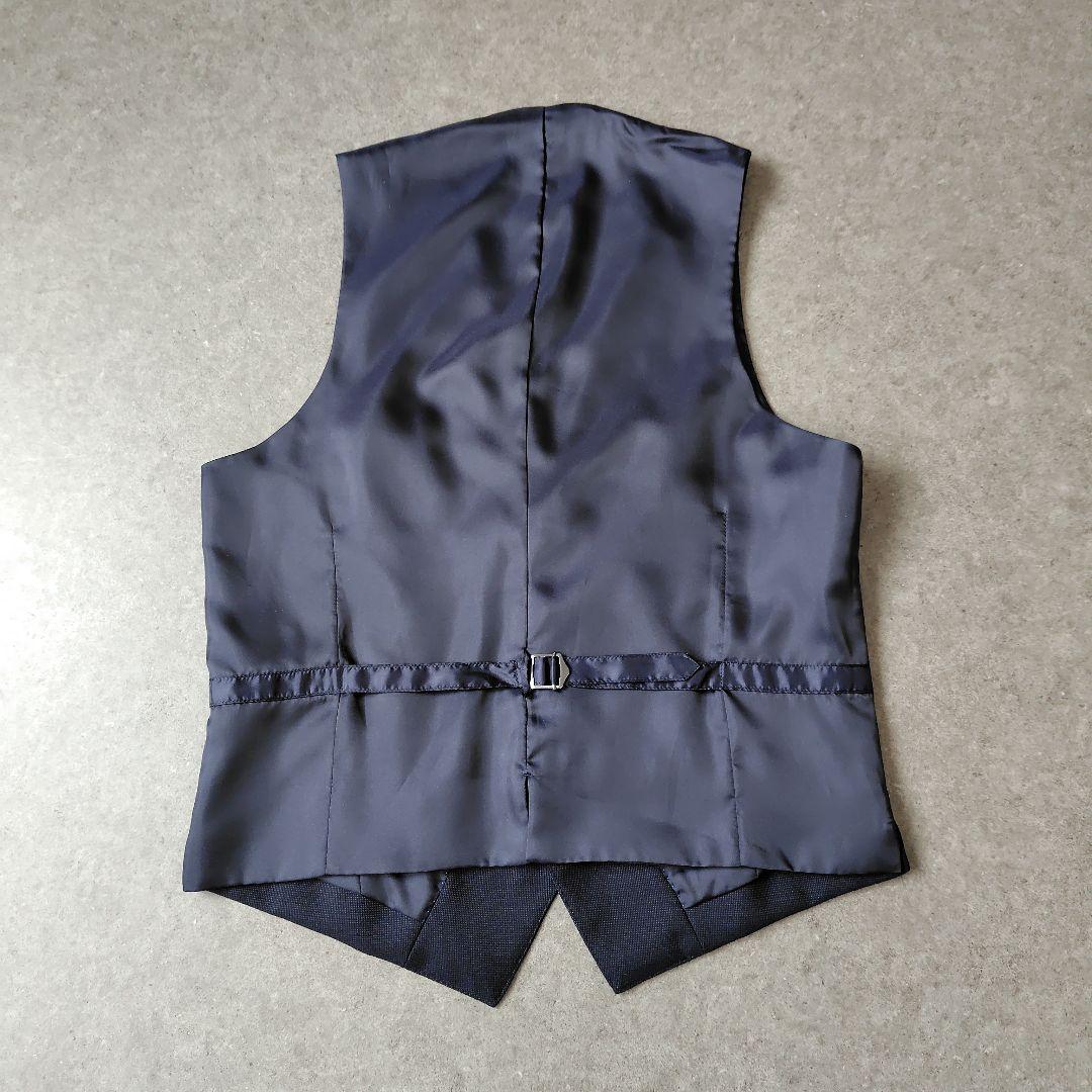 美品★BEAMS HEART メンズスーツ 3ピース 濃紺 段返り 44