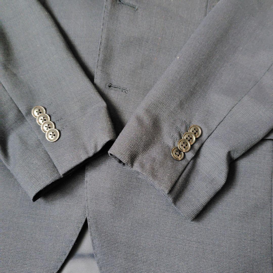 美品★BEAMS HEART メンズスーツ 3ピース 濃紺 段返り 44