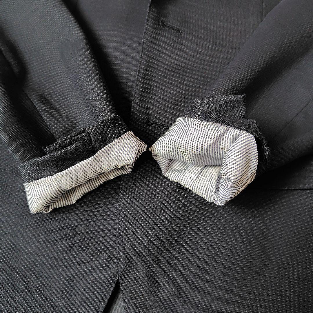 美品★BEAMS HEART メンズスーツ 3ピース 濃紺 段返り 44