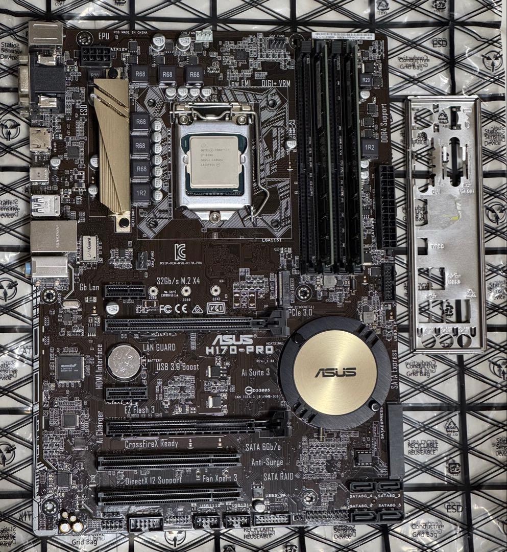 マザーボード・メモリ・CPU セット