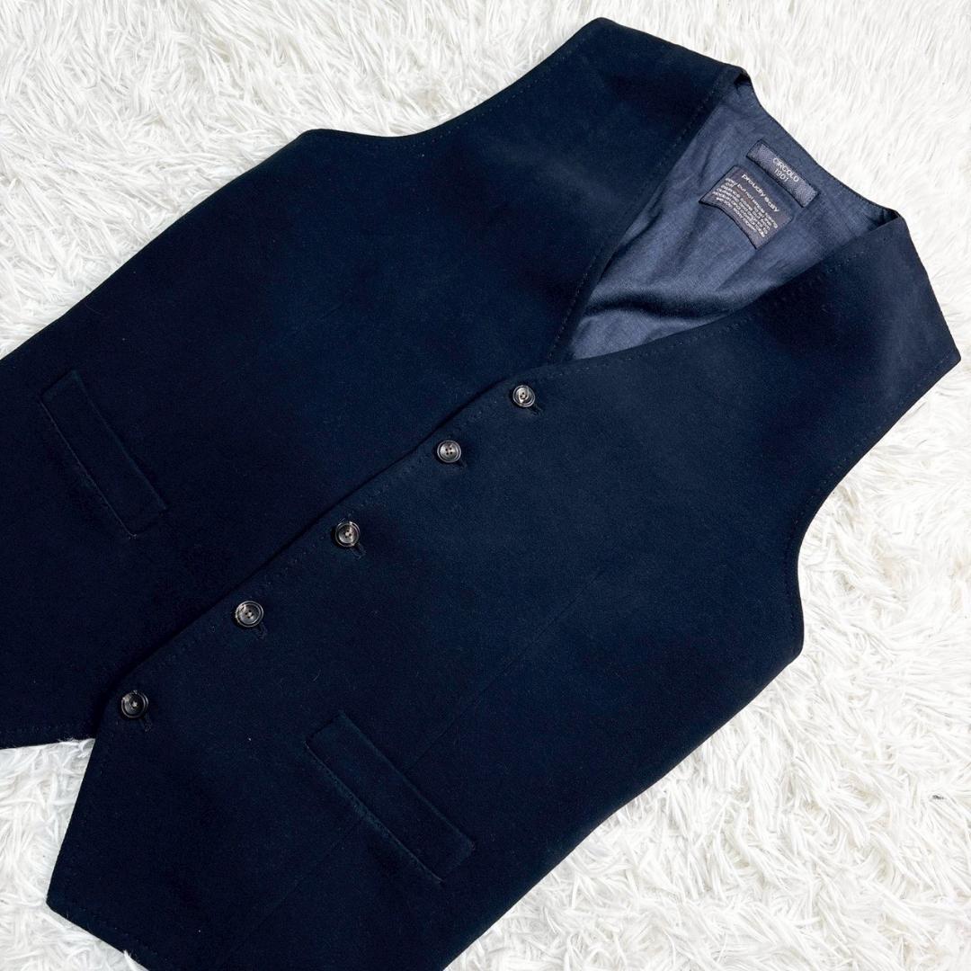 CIRCOLO 1901　ネイビー Vネック ベスト トラベル M相当