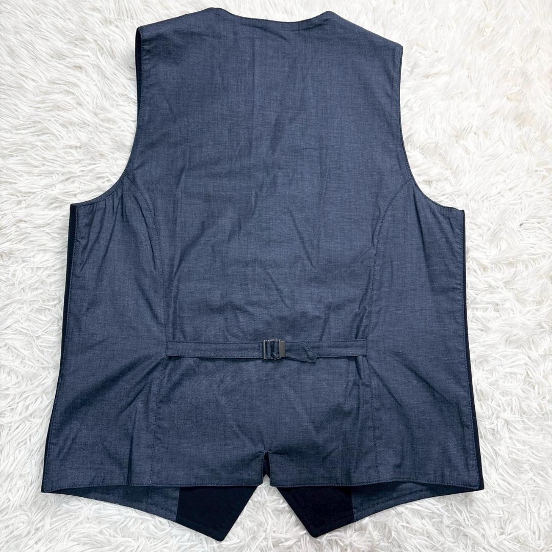 CIRCOLO 1901　ネイビー Vネック ベスト トラベル M相当