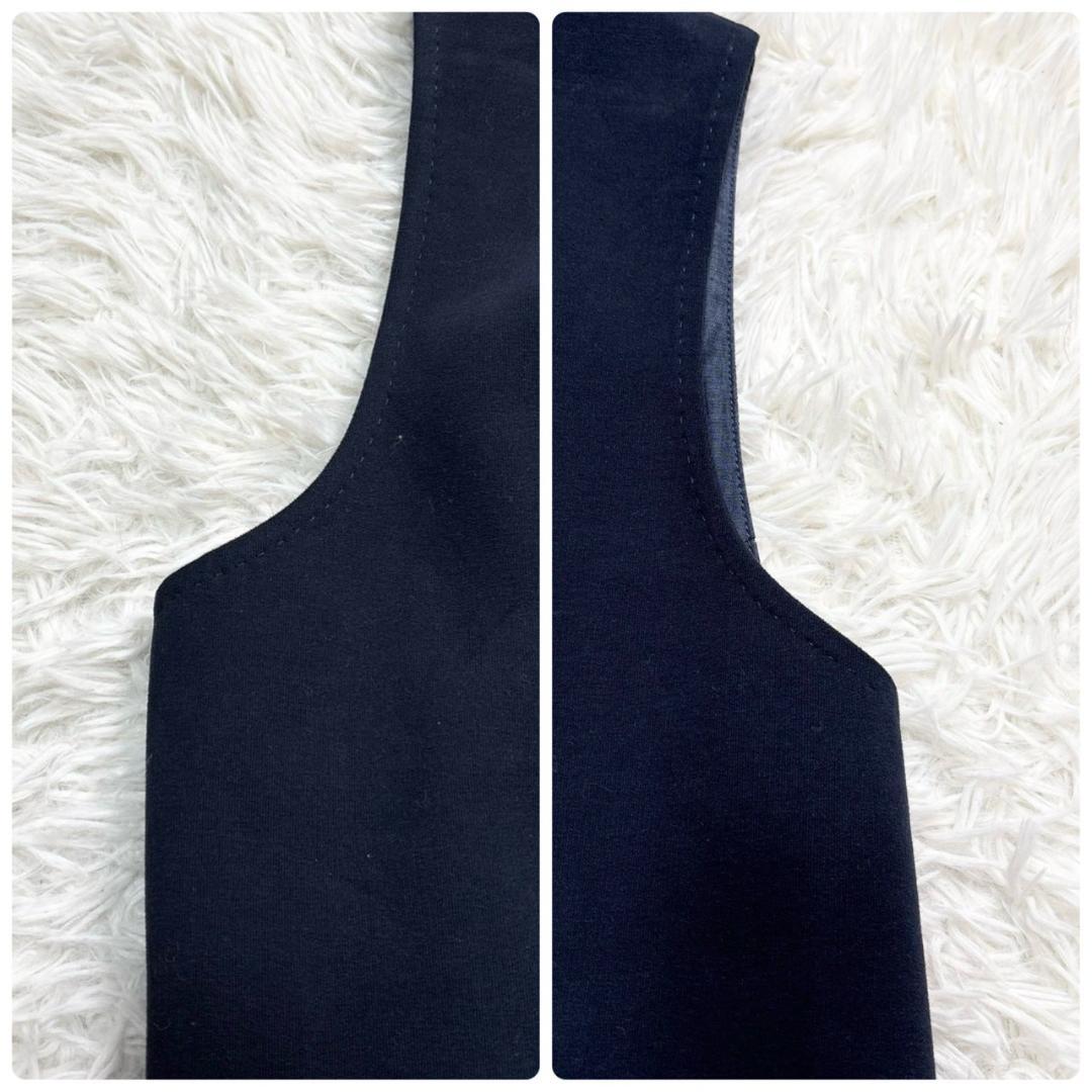 CIRCOLO 1901　ネイビー Vネック ベスト トラベル M相当