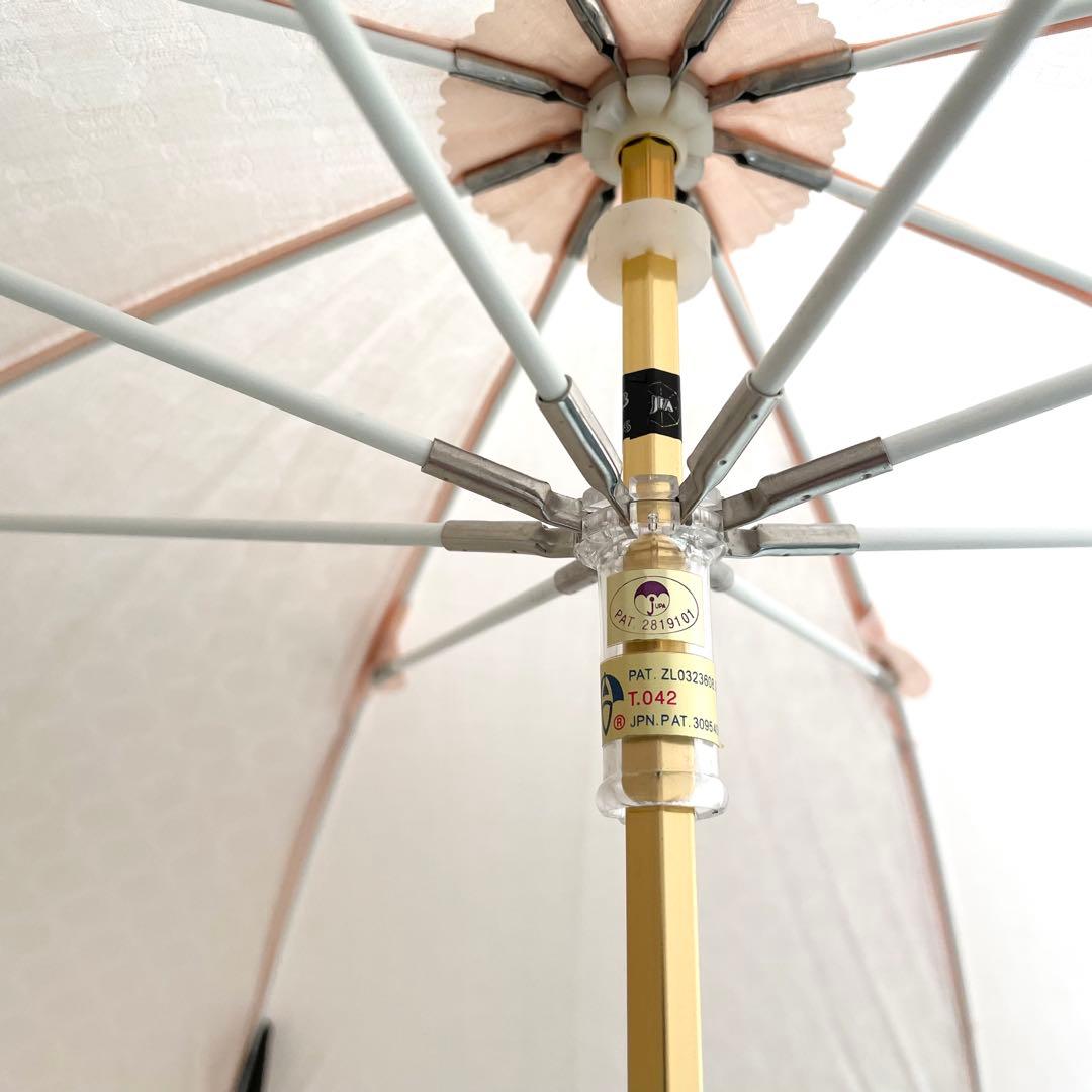 CELINE　セリーヌ　フリル　日傘　長傘　ピンク　トリオンフ　金具