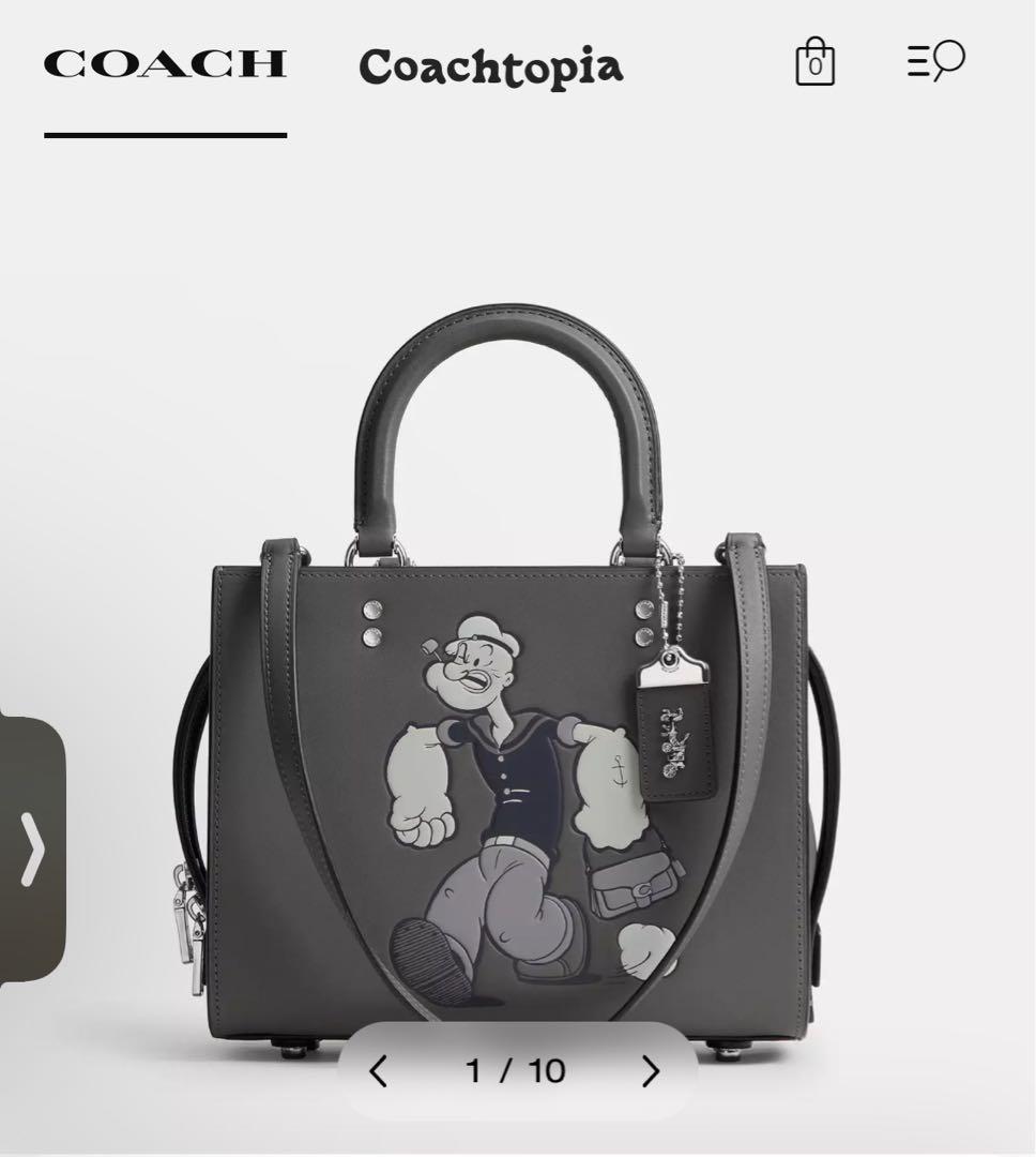 【本物・希少】COACHコーチローグ25ハンドバッグPOPEYEポパイ3way