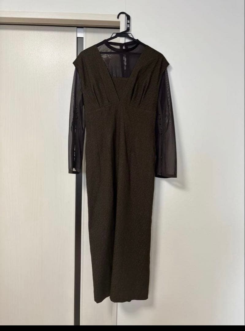 kana ドレス ジャガード ワンピース チュール トップス セット