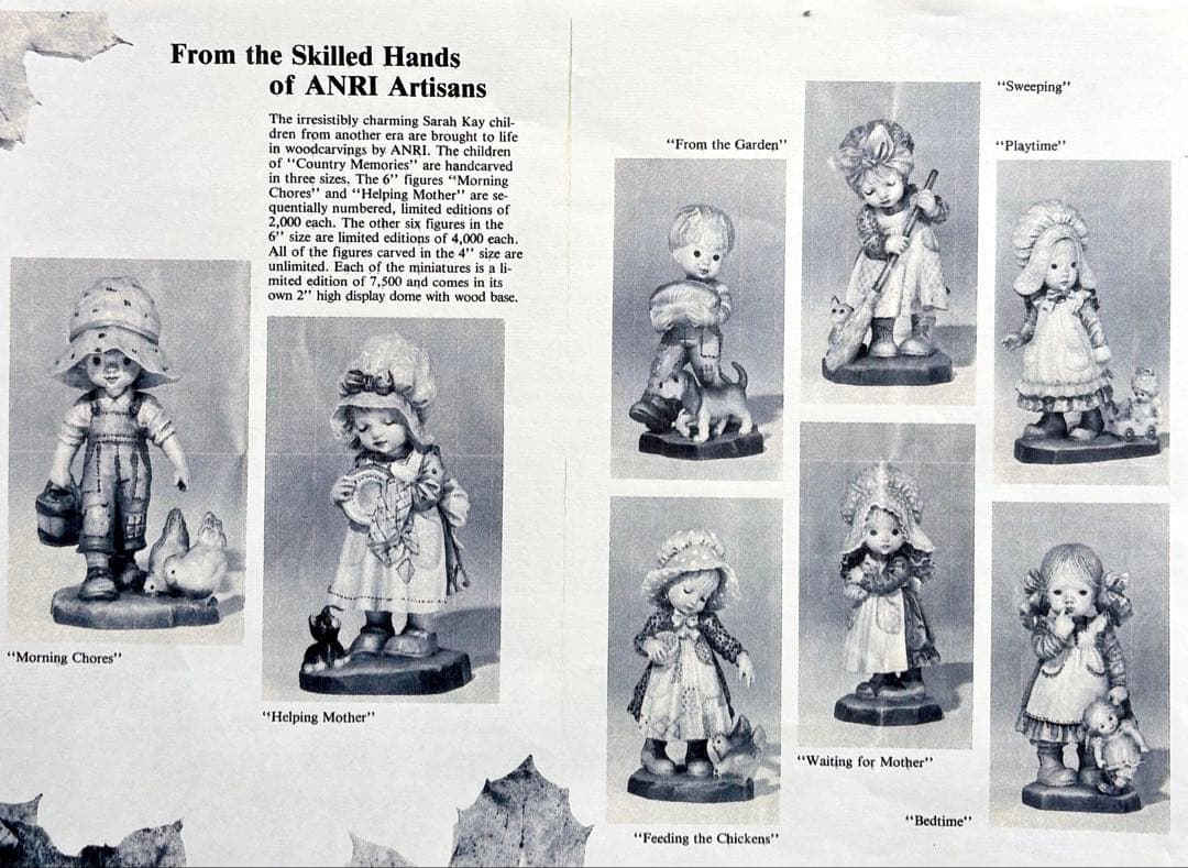 【L様確認】　アンリ人形　サラ・ケイ　　16㎝【From the Garden】