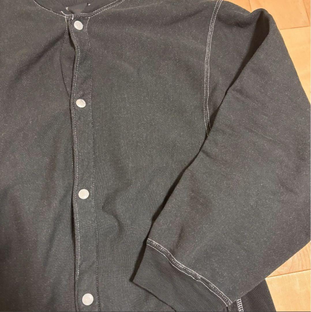 80s チャンピオン　トリコタグ　後染め　リバースウィーブ　スナップカーディガン