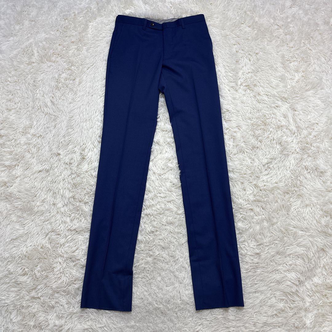 【未使用品】リスペクトネロ　セットアップ　スリーピース　ブルー　ストライプ　Y5