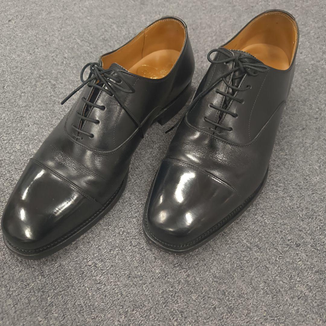 ★美品★スコッチグレイン★ストレートチップ黒26cm