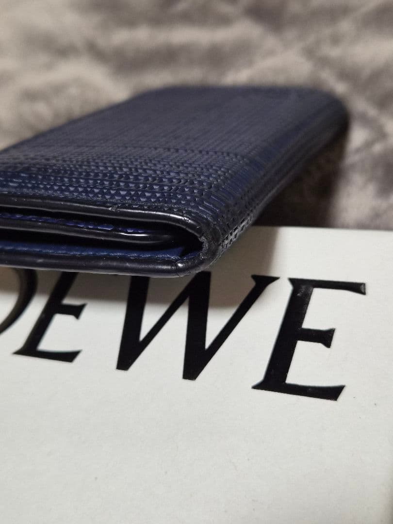 直営店購入ロエベ　キーケース　リネン　ネイビー　LOEWE　送料込み