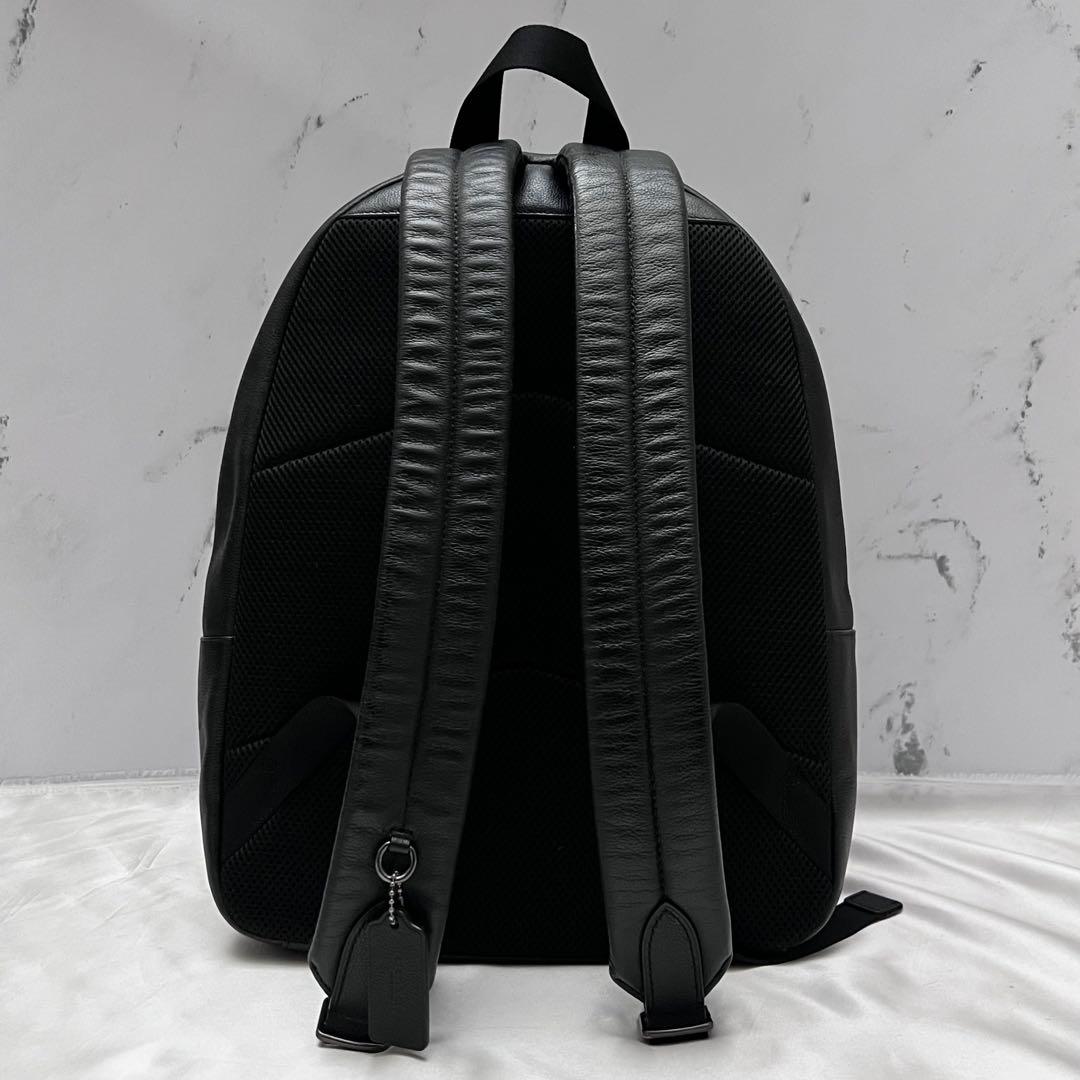 ◇極美品◇コーチ　ヒューストン　大容量レザーリュック　ブラック　F68993
