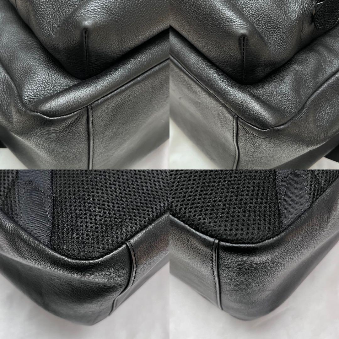 ◇極美品◇コーチ　ヒューストン　大容量レザーリュック　ブラック　F68993