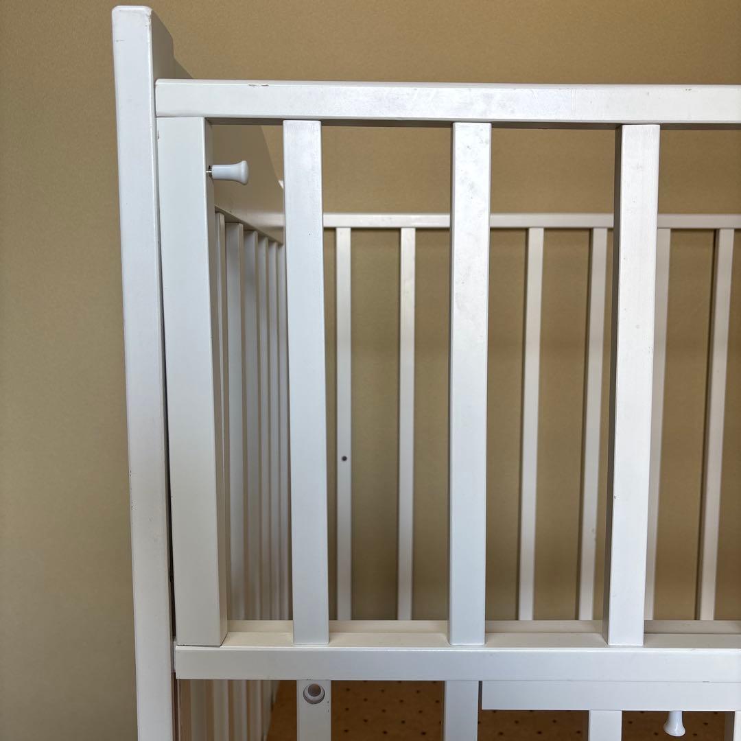 ベビーベッド NEWプロヴァンス キャスター付き 木製 国産 木製ベビーベッド