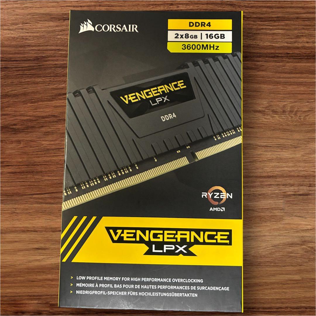 【動作確認済み】Corsair DDR4 3600 16GB(8GB×2)