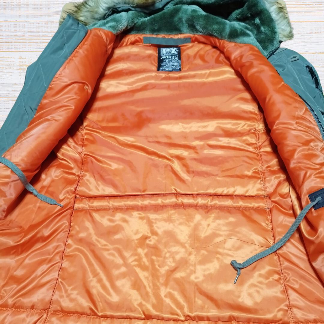 AVIREX N-3BフライトジャケットPX ステンシルファー付 6152219