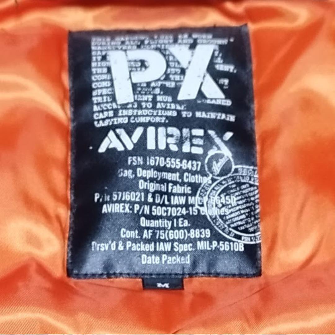 AVIREX N-3BフライトジャケットPX ステンシルファー付 6152219