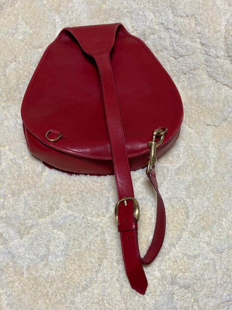 グッチ　GUCCI オールドグッチ　ホースビット　ボディバッグ　赤　本物