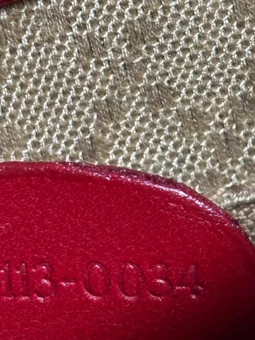 グッチ　GUCCI オールドグッチ　ホースビット　ボディバッグ　赤　本物