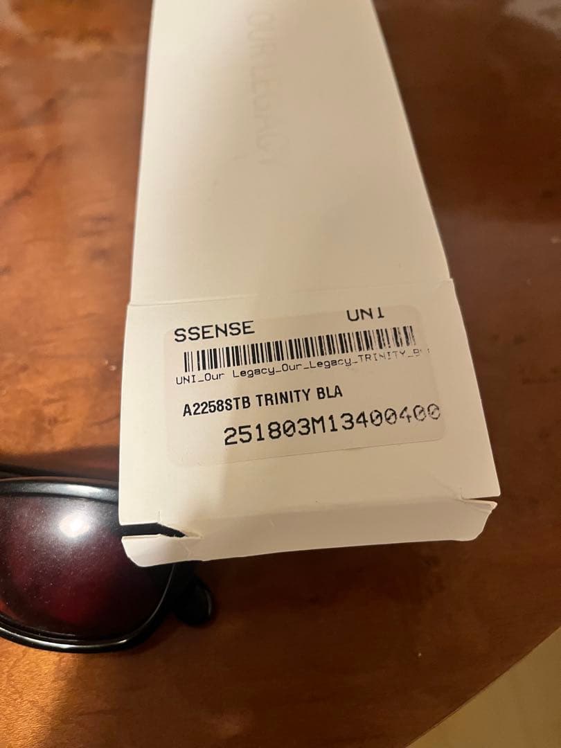 OUR LEGACY 「SCREAM TRINITY BLACK」　サングラス