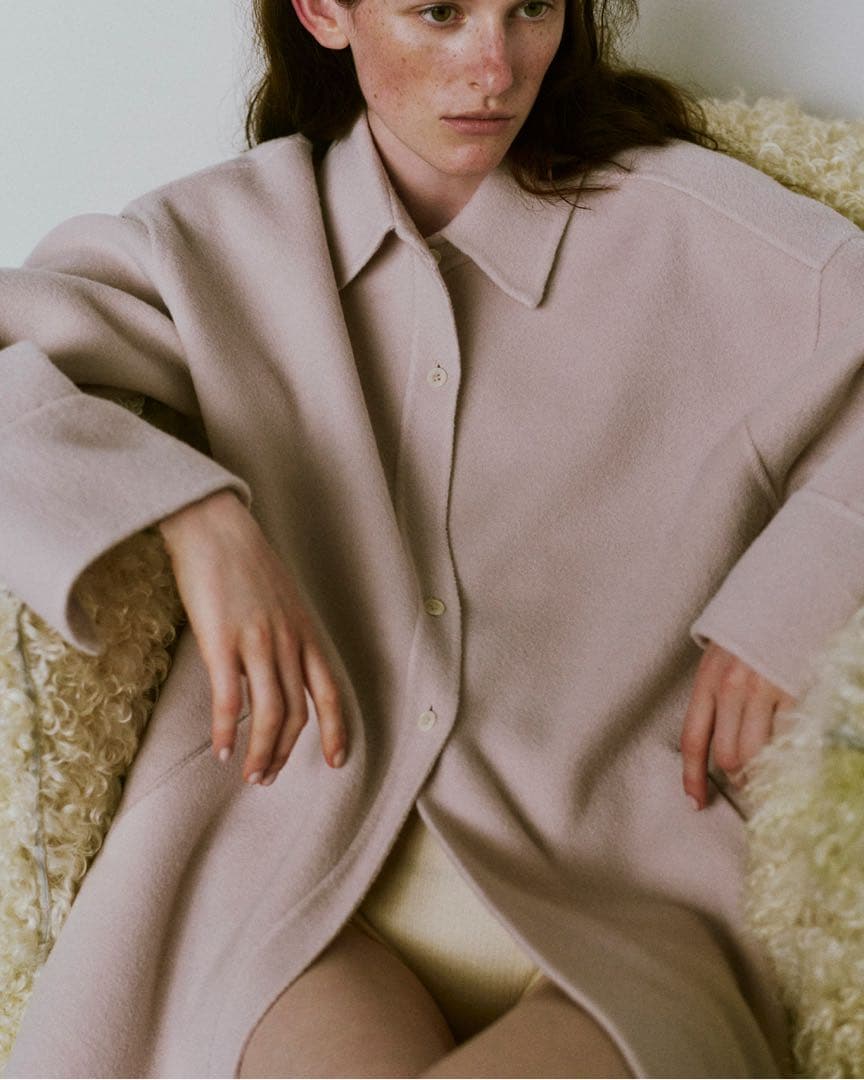 TODAYFUL ウールシャツジャケット　ベビーピンク　38サイズ