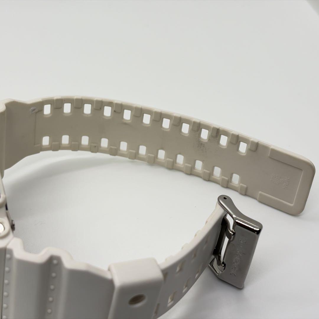 【稼働品】カシオ Gショック 電波ソーラー メンズ腕時計 クロノグラフ ホワイト