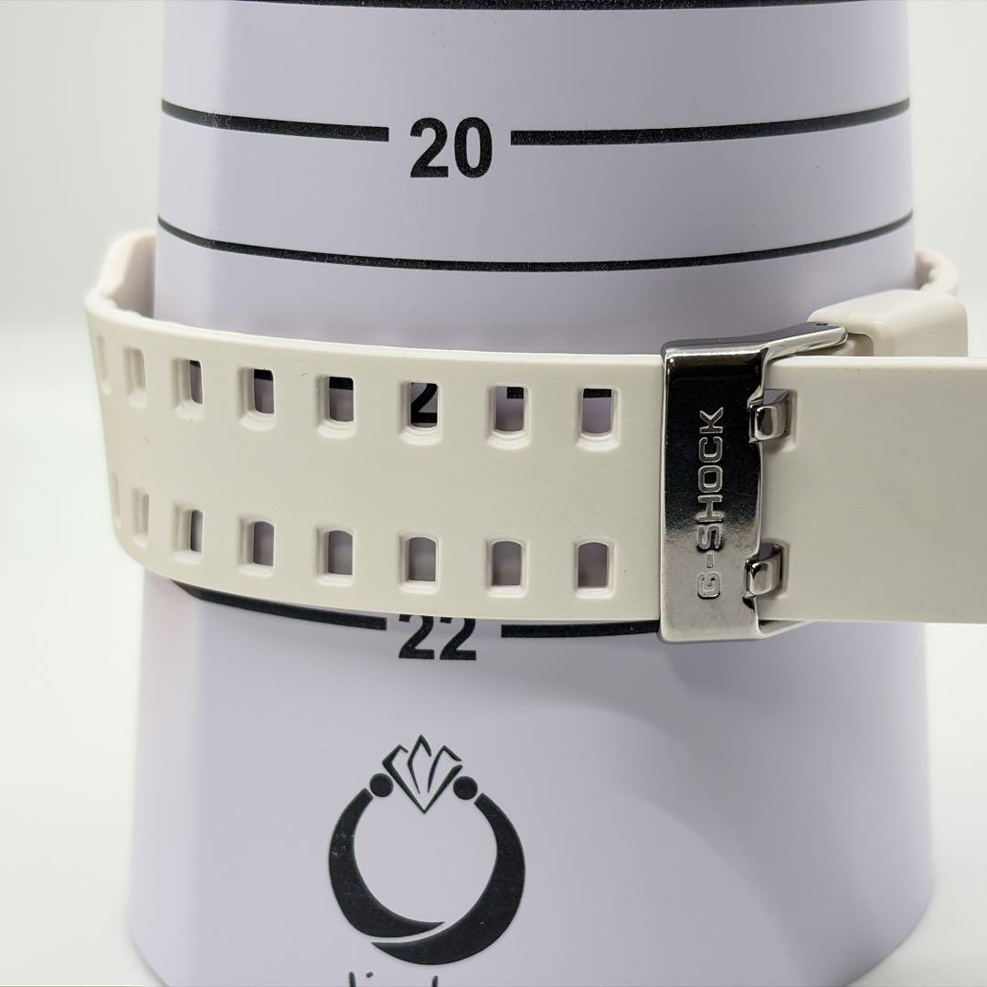 【稼働品】カシオ Gショック 電波ソーラー メンズ腕時計 クロノグラフ ホワイト