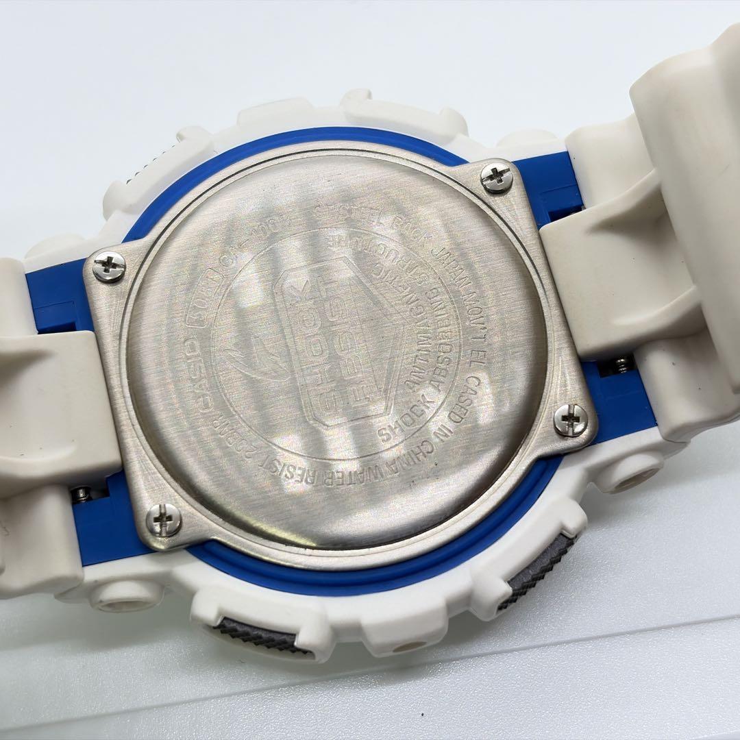 【稼働品】カシオ Gショック 電波ソーラー メンズ腕時計 クロノグラフ ホワイト