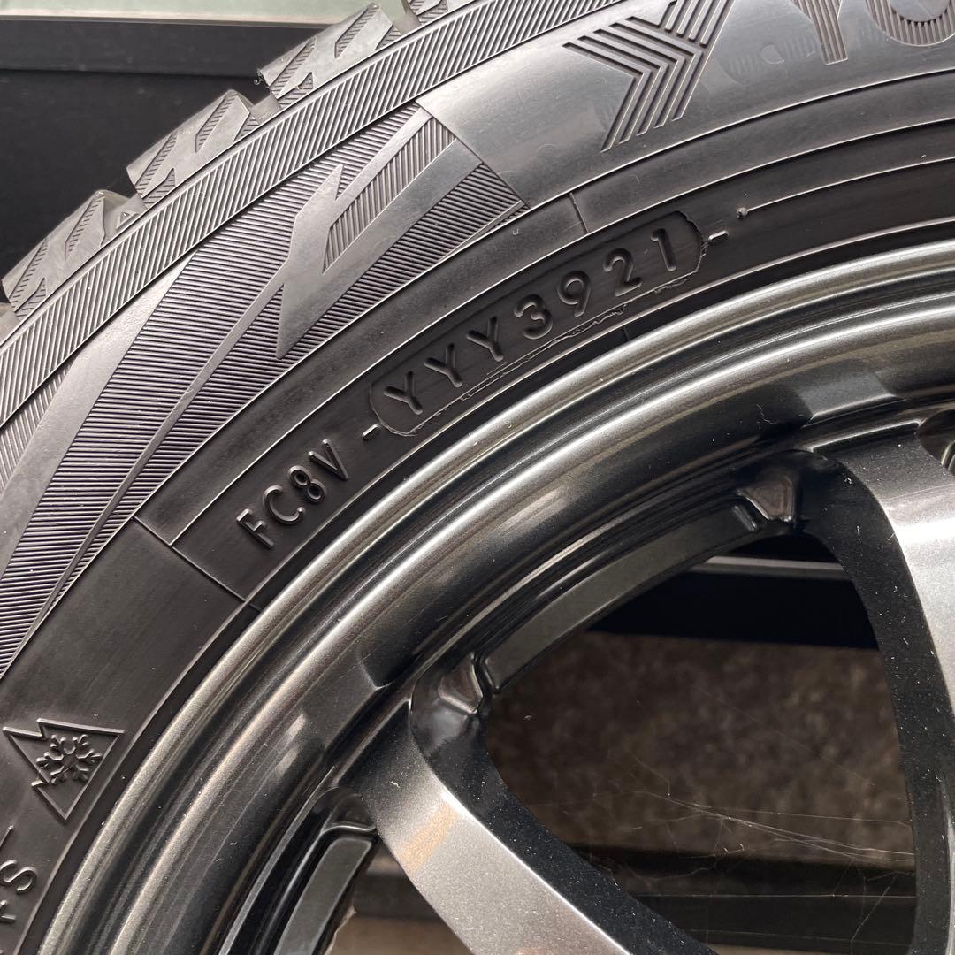 ヨコハマアイスガードIG70 155/65/14 21年製　アルミホイールセット